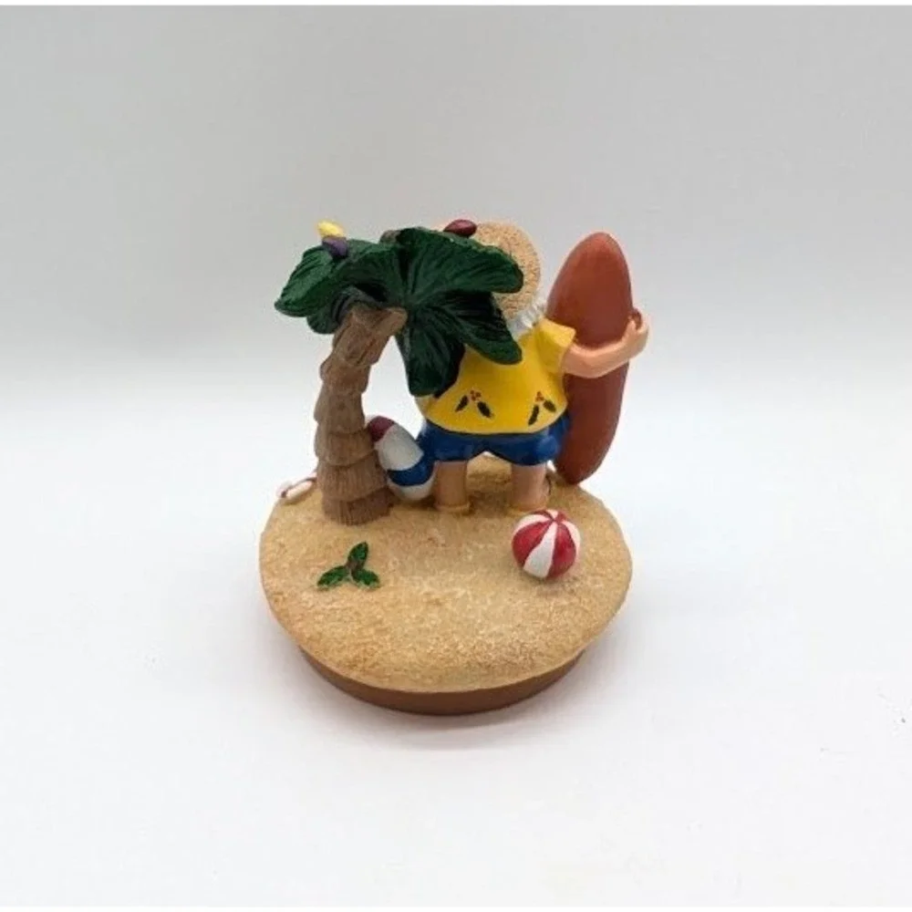 Yankee Candle Our America Christmas Santa‎ Claus Candle Jar Topper Tropical Surf